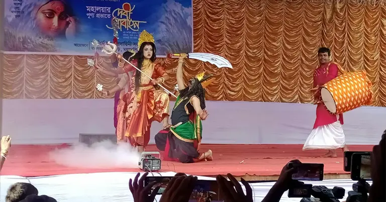 ময়মনসিংহে ‘মহালয়ার পুণ্য প্রভাতে’